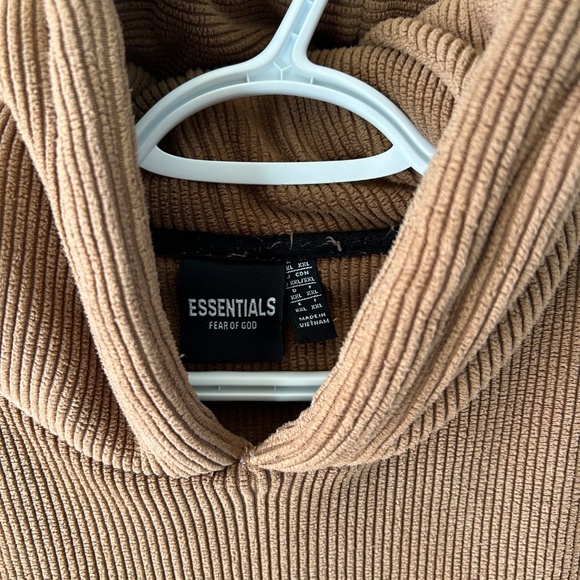 Women's Essentials Fear of God Corduroy Hoodie - Picture 3 of 3